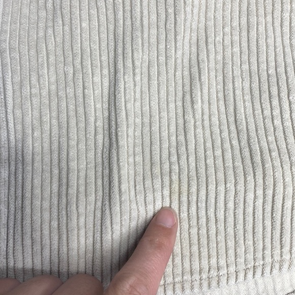 Vintage Express Tan Corduroy Long Sleeve Button Up Shirt L/XL Y2K - Picture 4 of 7